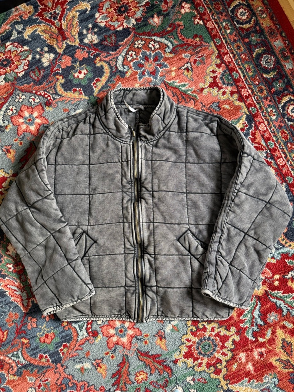 Free People Quilted Dolman Jacket
